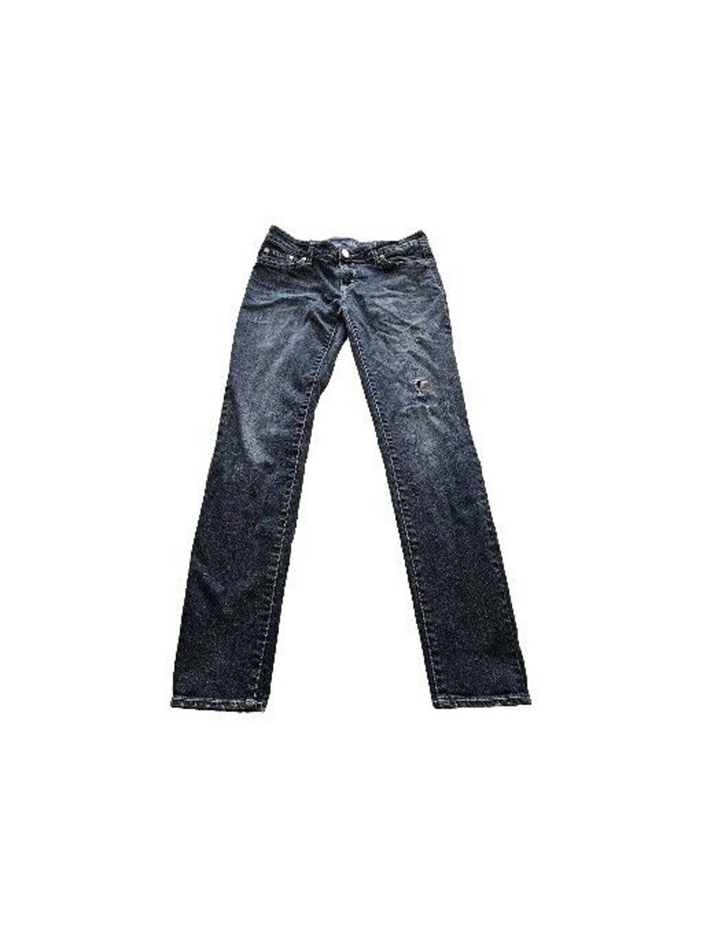 Buffalo Women's Felow Skinny Leg Jeans Low Rise Blue Denim 29 David Bitton